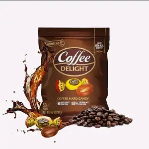 Colombina Coffee Deliaht Sweet Hard Coffee Candv - 1 Baq with 50 Sweets - Colombian Snacks ⁃ Bonbon easter day