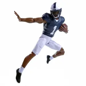 New 6-Inch Penn State #1 Walk-On Player Figurine, Dark Color, 4 Interchangeable Hand Sets, Detailed Football Accessory for Fans of Penn State Football