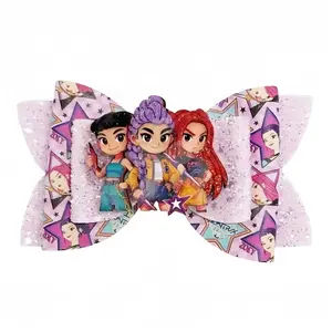 K-Pop Demon Hunters Bow Hair Accessory — Decorative Hair Clip for Girls (Birthday & Holiday Gift)