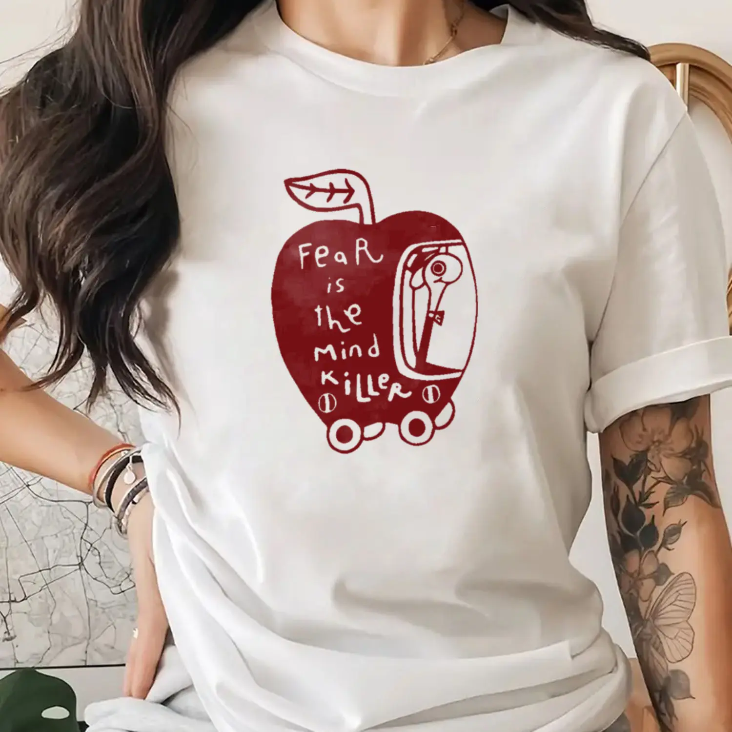 Fear Is The Mind Killer Tshirt, Wormy Dune , Sandworm Premium Shirt