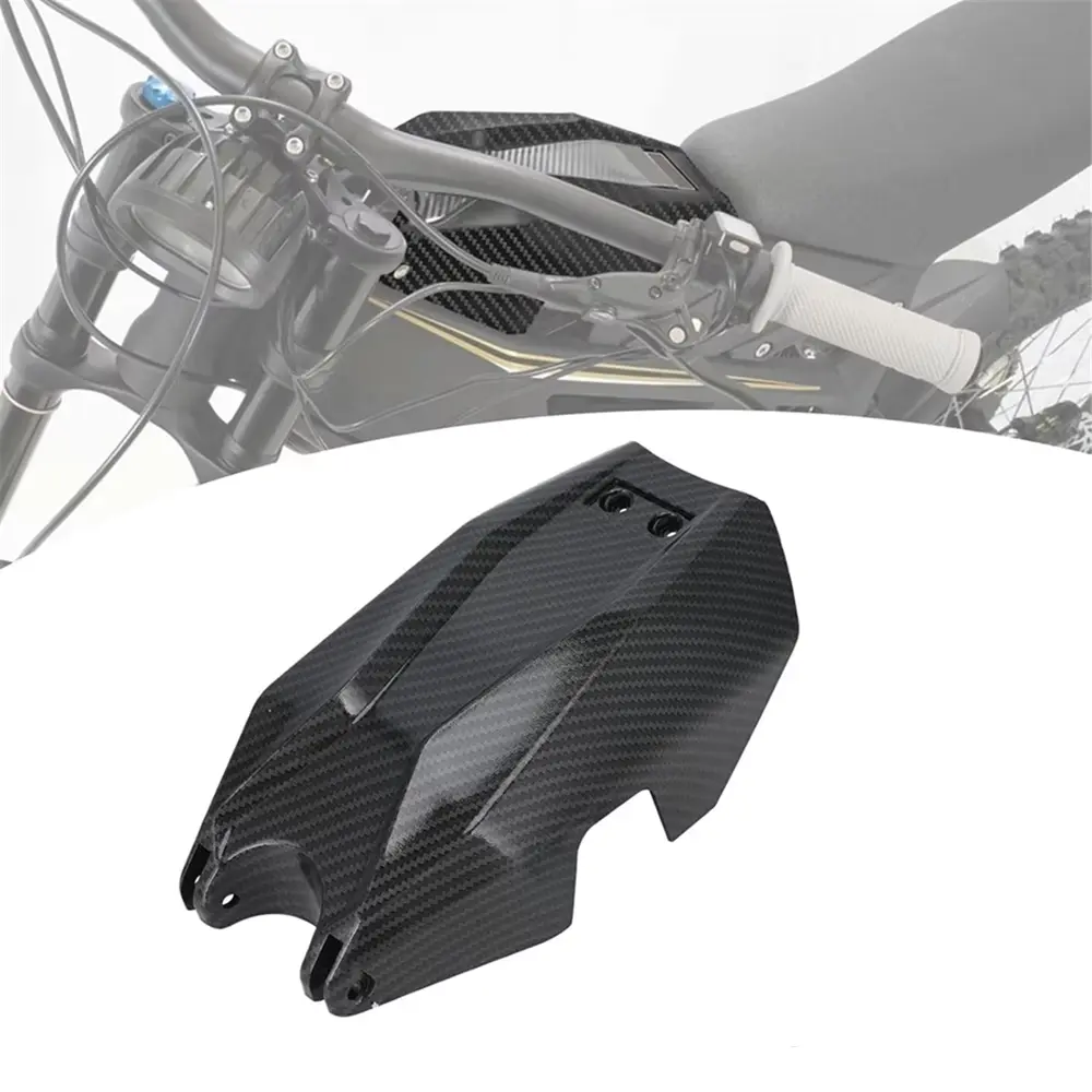Water Transfer Carbon Fiber Battery Guard Cover for Talaria Sting MX3-MX4 Off-Road Electric Bike Motorbike, Full Coverage, Off-Road Compatible, No Tools Required Installation & Removal Accessory (Automotive & Motorcycle Frames & Fittings)