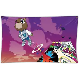 Tapestry  Rapper Music Album Cover Flag Tapestry for Man Cave Wall Hanging Decoration Bedroom College Dorm Home Banner with 30x40inch/40x60inch/60x90inch