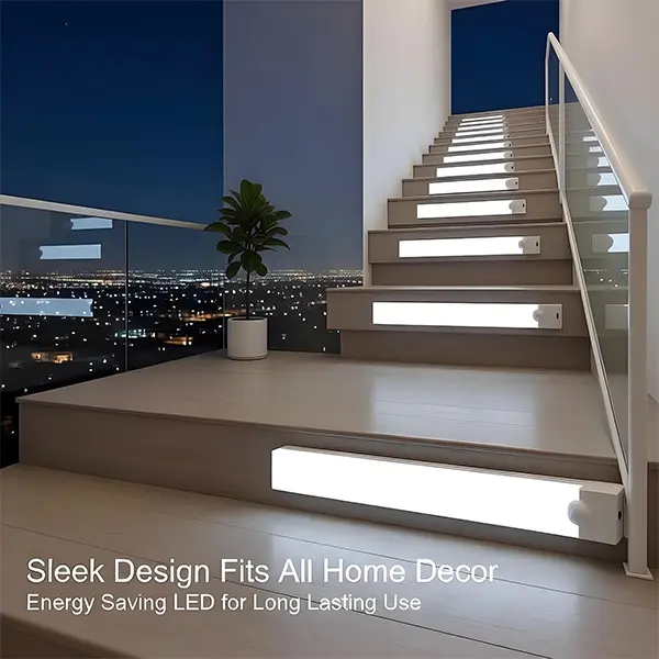 Cabinet light, USB rechargeable wardrobe night light, indoor wireless sensor light, magnetic installation, dimmable, suitable for kitchens, storage rooms, bathrooms, staircases, garages, table lamps, party decorations, movable light panels.