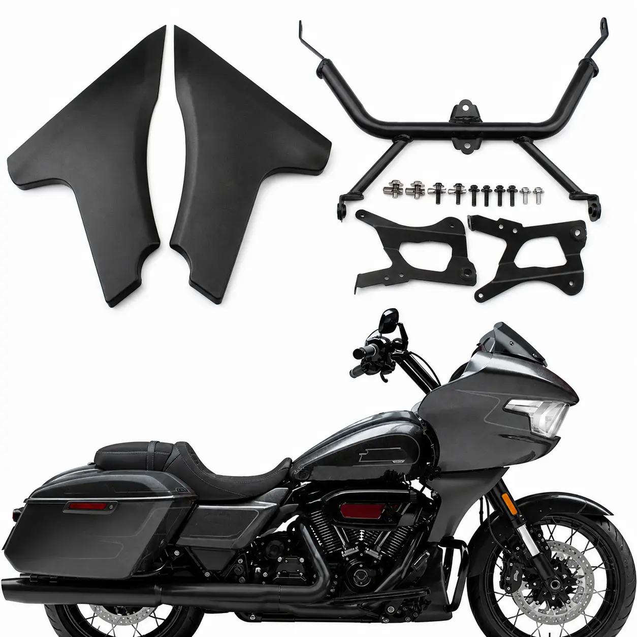 Side Fairing Panels With Support Brackets for Harley Road Glide FLTRXSE FLTRXSTSE