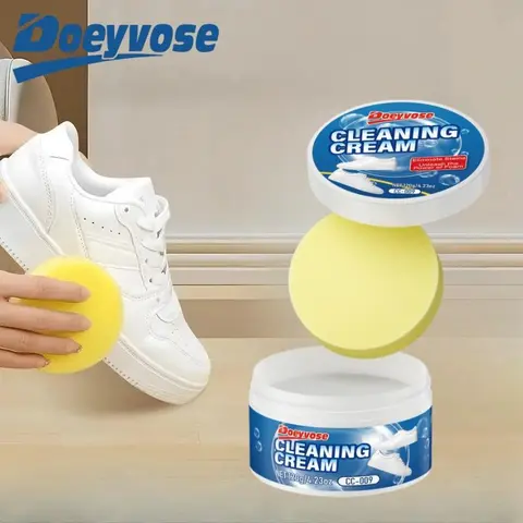Shoe Cleaning Cream with Sponge, Shoe Cleaning & Polishing Cream, Shoe Cleaning & Polishing Tool, Professional Shoe Care Product