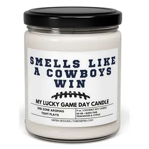 Smells Like a Cowboys Win - Dallas Lucky Game Day Candle