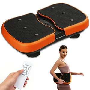 MOTION SPACE Cordless Vibration Plate Exercise Machine - Vibratory Plate Machine, Compact Home Gym Trainer with 300lbs Max Weight Capacity, 6 Modes, 4 Intensity Levels for Full Body Workout & Muscle Relief, The Vibration Plate