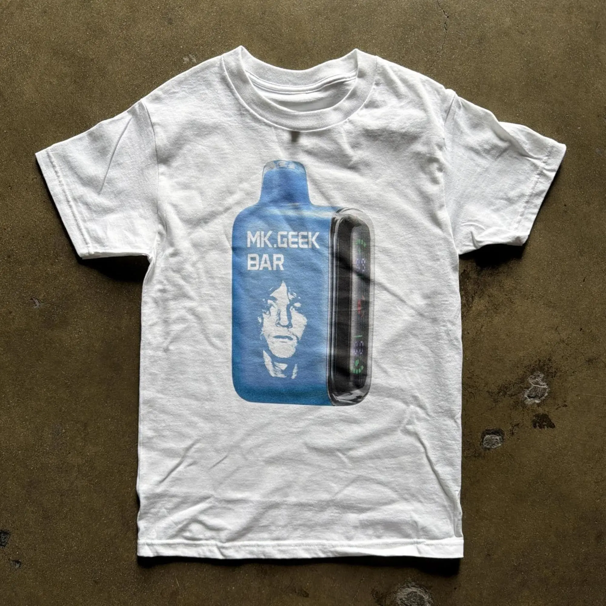 Mk.gee Mkgeek Bar Tee - Graphic T-Shirt 100% Cotton,  Unisex Shirt Menswear Womenswear Streetwear Cotton Comfort
