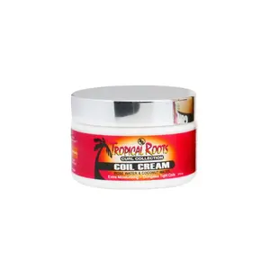 BRONNER BROS Tropical Roots Rose & Coconut Water Curly Hair Coil Cream Moisturizer, 10 oz (Haircare Styling Product)
