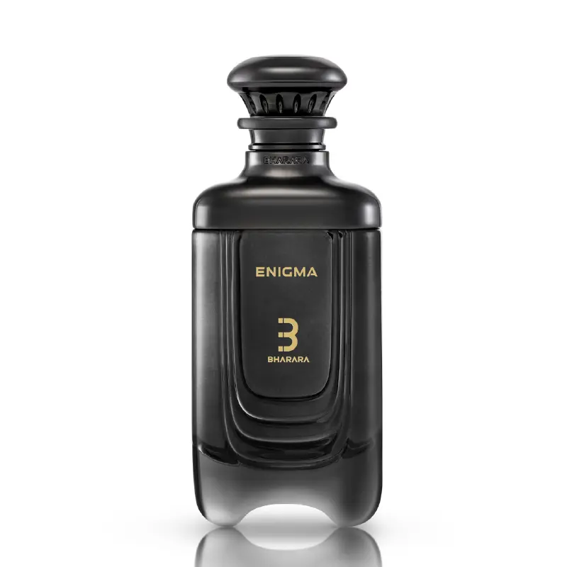 BHARARA Enigma Eau de Parfum, 3.4 oz Unisex Perfume Spray with Warm Spicy Notes of Oud, Saffron, and Amber, a Captivating Scent, Fragrance Warmth, Youth, Spicy Warmth, Long-Lasting, Amber Blend, 3.4 Fl Oz, Spray Bottle, Edp, Rose