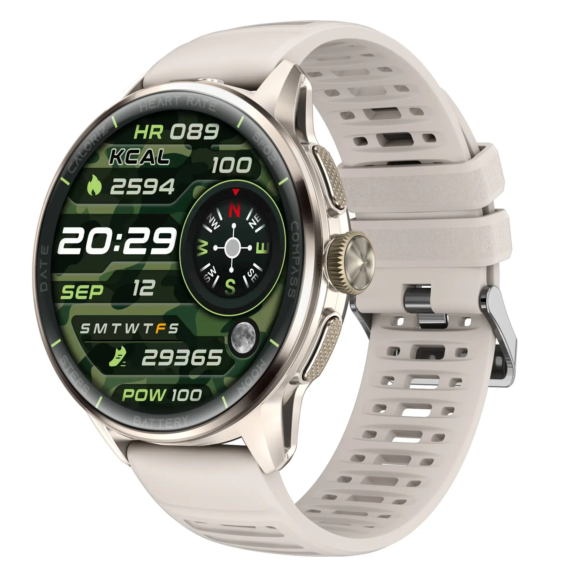 H100 5G Digital Smartwatch - Fitness Tracker Health Fitness Sports Tracking Wristwatch with SIM Card Full Network Compatibility, Independent Google Store App Download, Bluetooth, Waterproof Design, Compass GPS, Phone Call Support, Heart Rate Tracking