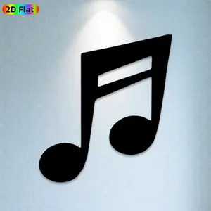 1pc Musical Note Metal Wall Art, Vibrant Musical Note Statue Mural, Ideal Gift for New Year, Christmas, Music Decor Enthusiasts, Rust-Resistant Metal Wall Decor Wall Sculptures,  Stylish Home & Outdoor Decor