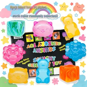 8 pieces/set - Novelty Stress Relief Blind Box with Multiple Styles, Maltose Squeeze Toy for Pressure Relief, Creative Stress Release Slow-Rebound Squeeze Toy, Perfect for Party Gathering Activities as Small Gifts