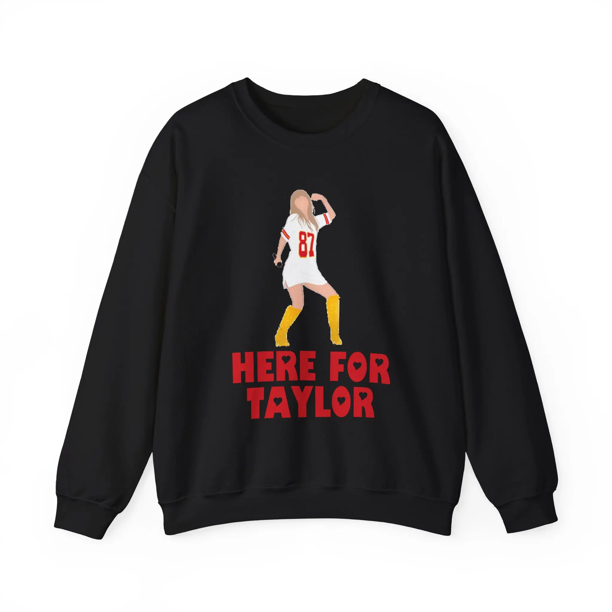 Unisex Heavy Blend Crewneck Sweatshirt for Taylor Football Sports Team Women's Wear Casual Long Sleeve Pullover Tops