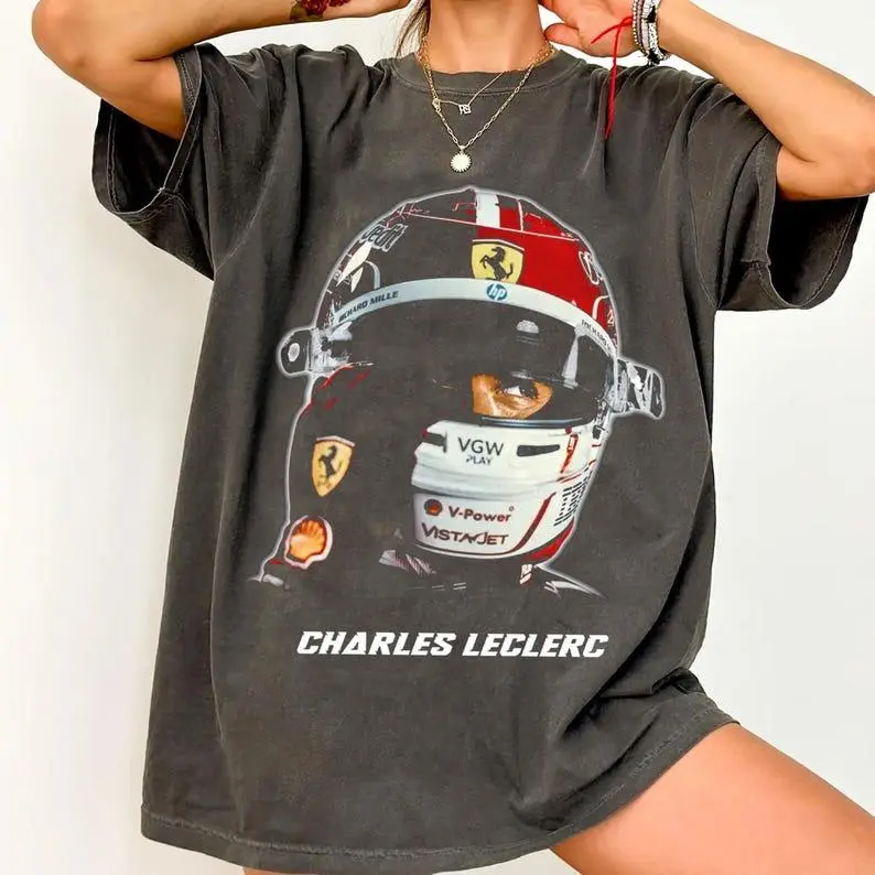 Charles Leclerc Vintage T-Shirt, Charles Leclerc Shirt, Gift For Woman and Man Unisex T-Shirt