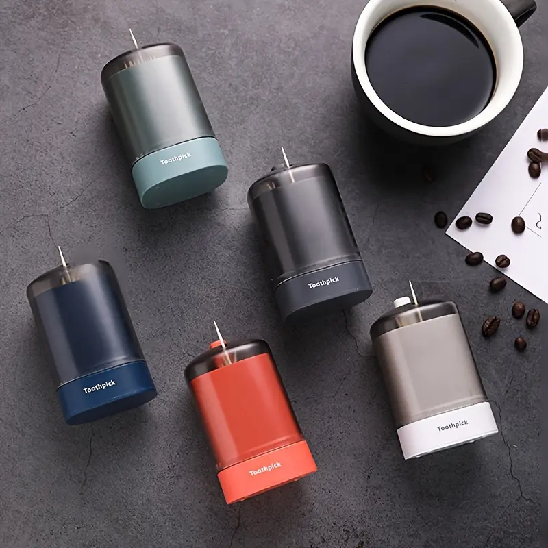1pc Elegant Table Decor: Detachable Automatic Push-Type Toothpick Holder Box Organizer Container