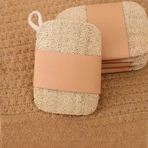 Natural Loofah Exfoliating Body Scrubber, Made with Natural Loofah Sponge, for Kitchen and Body That Gets Clean - 3 Count (1 Pack) Cleaning Set