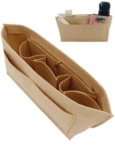 Bag Insert Organizer, Lightweight Bag Shaper for Women Bags, Felt Bag Organizer Insert for LongChamp, Coach City 30/33, Nevefull and Goyard, Pouch Pocket