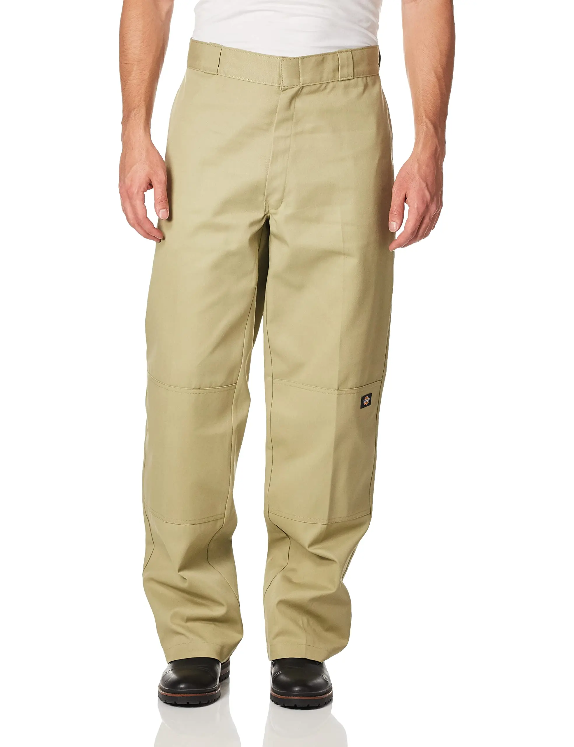 Dickies Men's Loose-Fitting Cotton/Poly Twill Utility Work Pants - Utility Look, Reinforced Knees, Wrinkle Resistant, Fade Resistant, Hook and Eye Closure, Side Seam Front Pockets, Back Welt Pockets