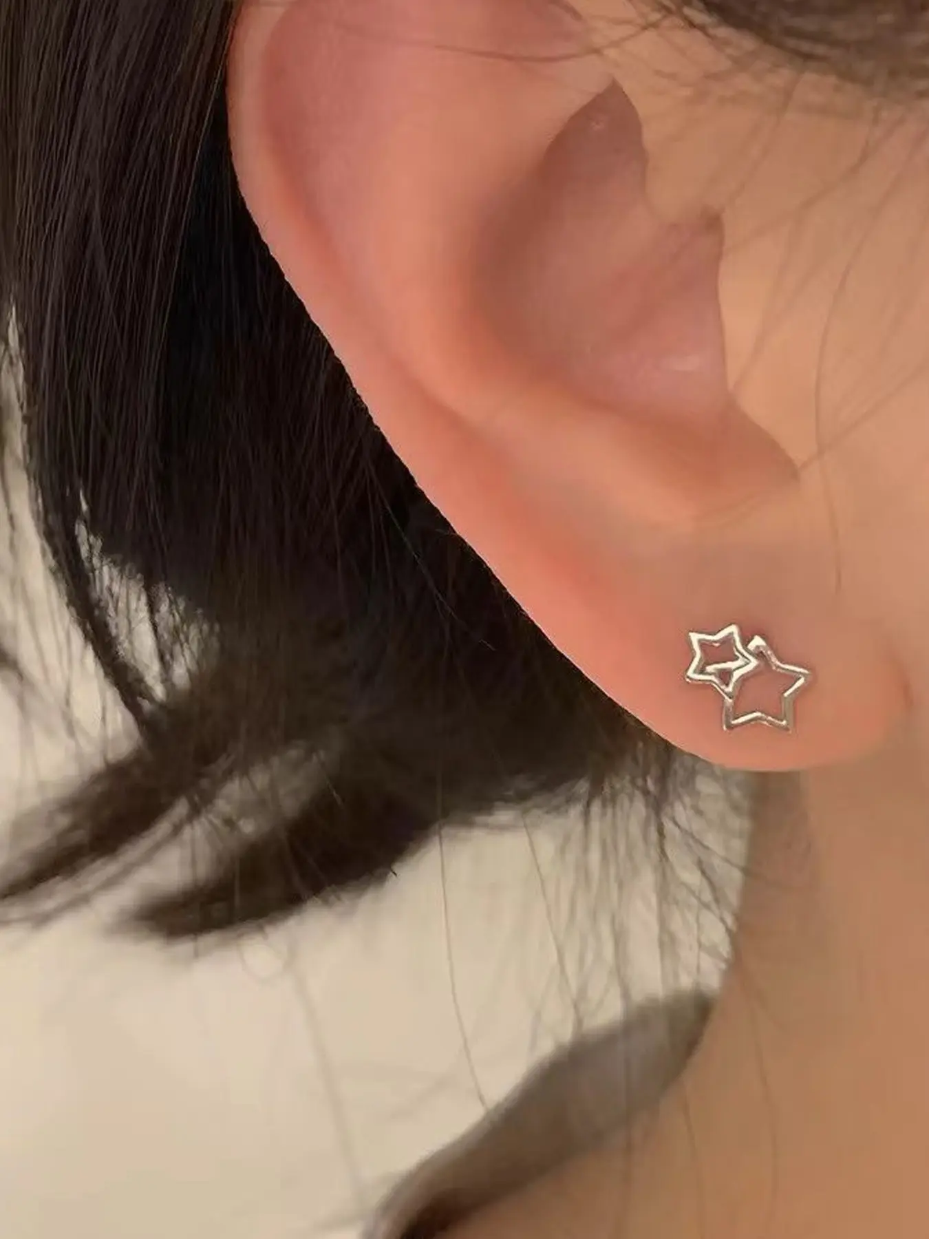 Elegant Star Decor Earrings, Women's Jewelry Accessory, Perfect Gift for Special Occasions, Fashion Design, Daily Wear