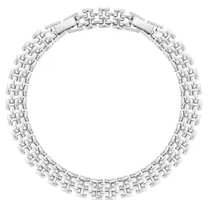 Women's Handwoven Double-Layer Cuban Chain Anklet Hip-Hop Wide Chain Summer Beach Foot Jewelry Gift