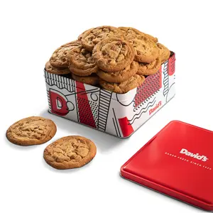 David's Cookies Fresh Baked Cookies - Kosher Cookie Gift Tin - 1 lb and 2 lb