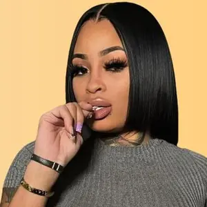 Wear and Go Glueless Bob Wigs Human Hair Pre Plucked Natural Hairline Straight Short Bob Wig 180 Density 5x5 HD Lace Closure Wig Human Hair for Women Brazilian Virgin Hair Natural Black