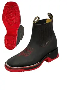 A&A WORK BOOTS, ESTILO KING Y JESUS, BOTIN 100% PIEL CON SUELA DE  POLIURETANO, PIEL NOBUCK, HECHO EN MEXICO