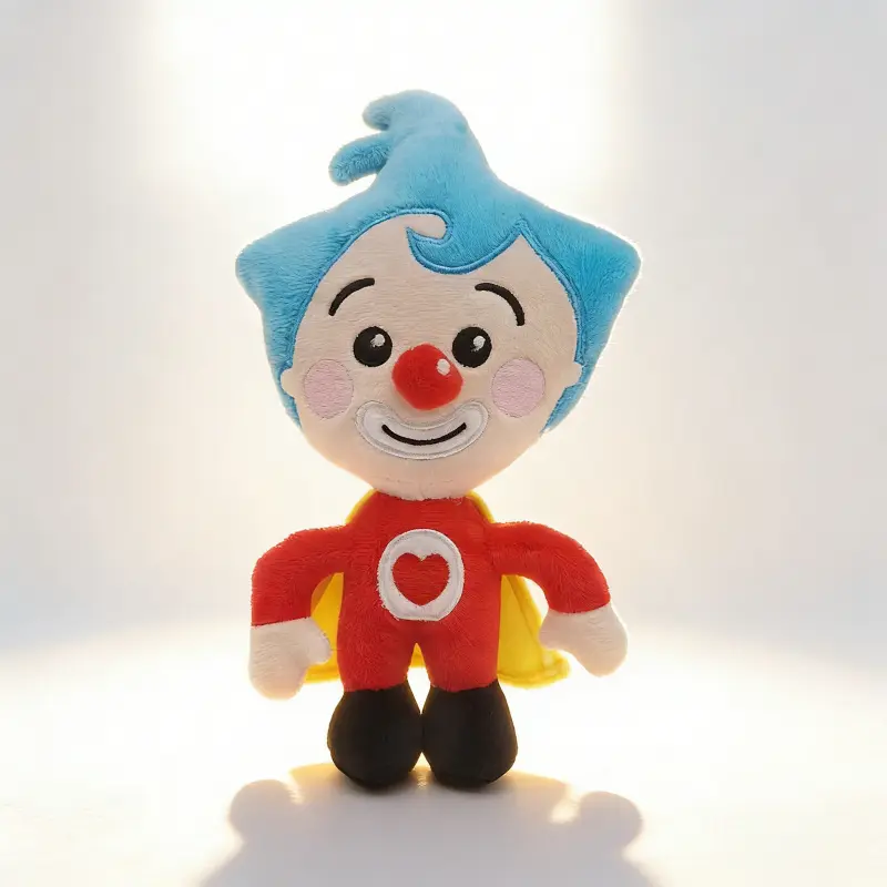 NEW 9.8in Clown Theme Magician Plim Plim Stuffed Animal, Soft Adorable Stuffed Cuddly Doll Gift for 3-10 Years Old Children, Soft Cuddle