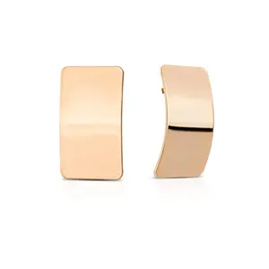 Rectangle Metal Stud Earrings
