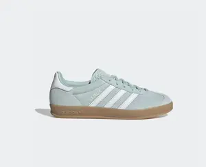 Adidas Gazelle Indoor Women's Ash Green White Adidas Gazelle Indoor Women's Ash Green White