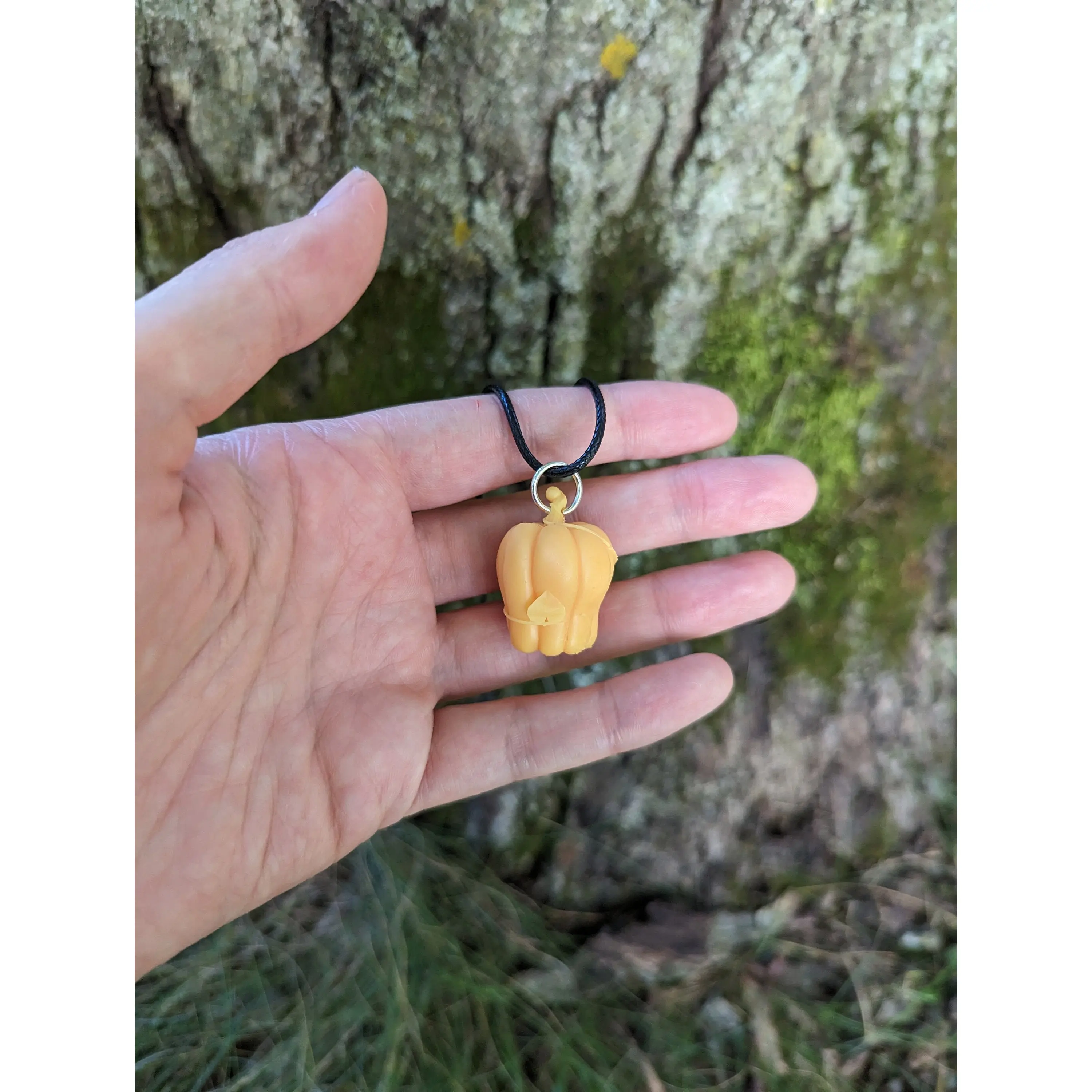 Yellow Pumpkin Necklace Halloween Jewelry Fall Jewelry Teacher Gift Little Pumpkin Necklace Halloween Necklace Orange Pumpkin Charm Resin