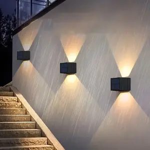 Super Bright Solar Outdoor Light with Adjustable Beam, Waterproof Ip65, 1200mah Rechargeable Battery, Perfect for Patio, Garden, Porch, Wireless Wall Lights, Garden Lighting