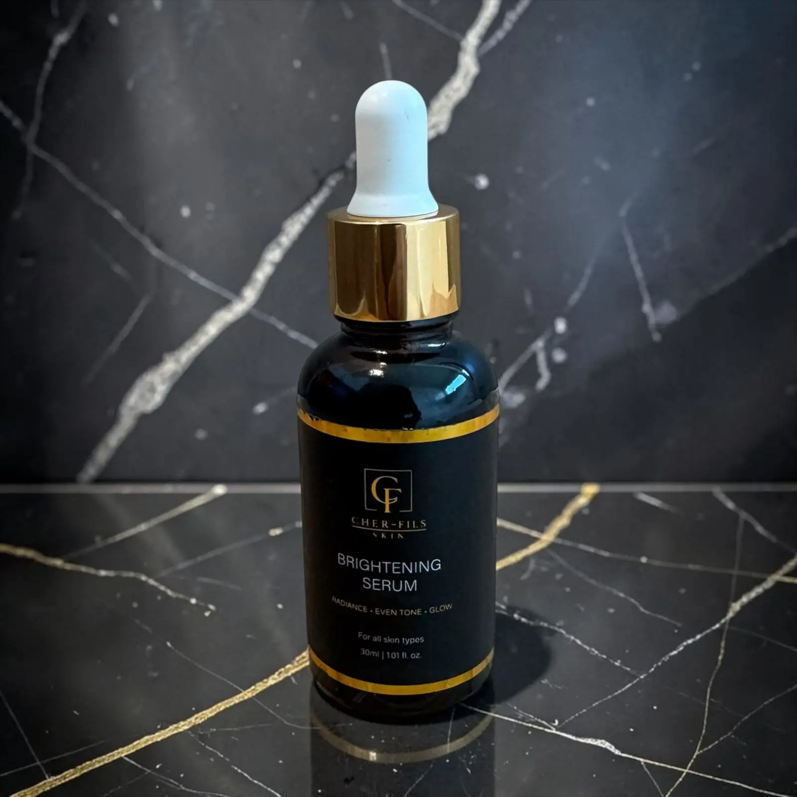 Brightening Facial Serum with Niacinamide, Kojic Acid, Glutathione, and Vitamin C - Targets Dark Spots, Uneven Skin Tone - 30ml