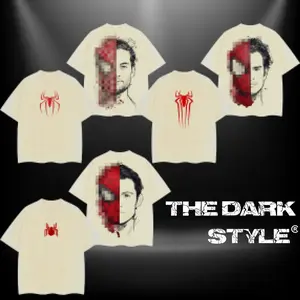 The Dark Style Trio Spidey No Way Home T-Shirt - Casual Crewneck Short Sleeve Soft Graphic Tee for Men - Premium Cotton Oversized Fit - Good Quality Graphic Streetwear Tees