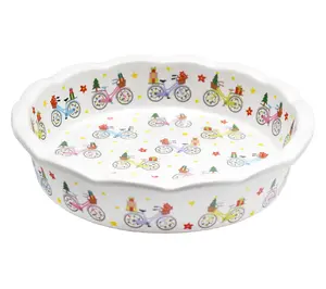 Temp-tations Seasonal Scalloped-Edge 9" Pie Plate