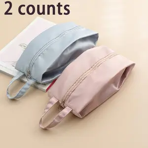 Travel Underwear Storage Bag, 2 Counts Portable Zipper Panties Bra Storage Bag, Multifunctional Clothes Finishing Bag, Household Space Saving Storage Organizer【Only Bag】