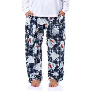 Rudolph The Red-Nose Reindeer Bumble Abominable Snowman Fleece Men's Pajama Pants