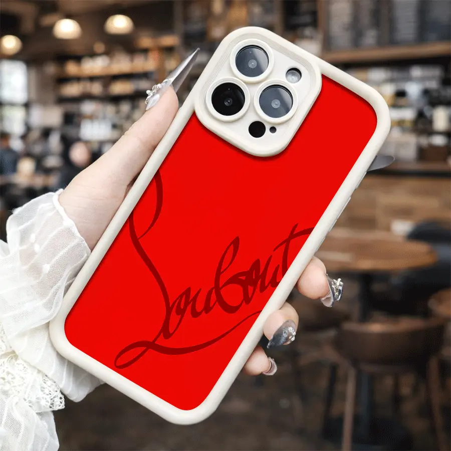 Red Minimal for phone case, compatible with iPhone 17 Pro Max, 16 Pro Max，15 Pro, 14, 13, 12, 11, XR, XS Plus, SE, Mini. Made from soft TPU shock-resistant silicone material, this stylish street-style gift is perfect for any occasion.