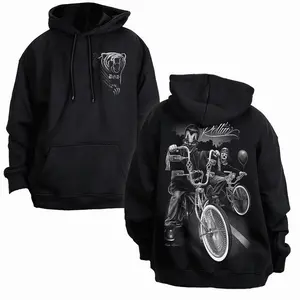 Cruising Lowrider Bike It Clown Joke Cholo Gangster David Gonzales Dga Chicano Dga Hoodie Chicano Front And Ba Relaxed Fit Cotton Sweaters