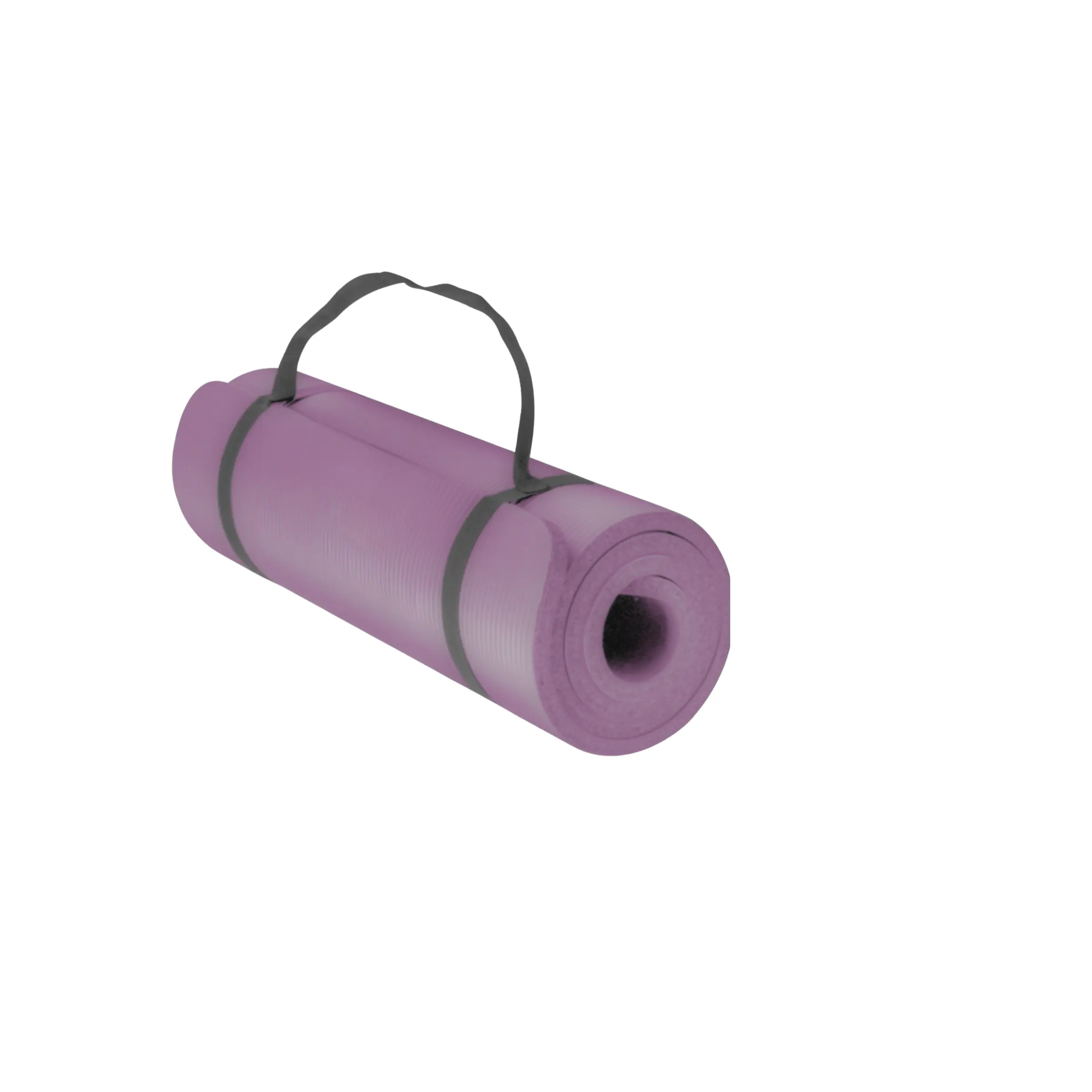 1-Inch Extra Thick High-Density Foam All-Purpose Yoga Mat, High-Tack Anti-Slip Double-Sided Grip for Yoga & Pilates, Portable Lightweight Unisex Mat with Carrying Strap, Cushions Spine Hips Knees Elbows, Easy Cleaning with Soap & Water - Dusty Mauve