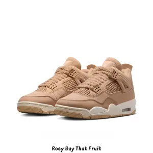 Premium Wheat Suede & Mesh Mid-Top Sneakers - Monochromatic Sand Tone Streetwear Shoes with Air Cushion, Trendy Unisex Fall Fashion