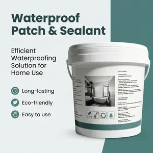Waterproof Coating Sealant, Liquid Rubber Paint for Roof, Basement, Bathroom & Kitchen, Flexible Leak Repair Sealant for Concrete & Masonry, Indoor/Outdoor Use