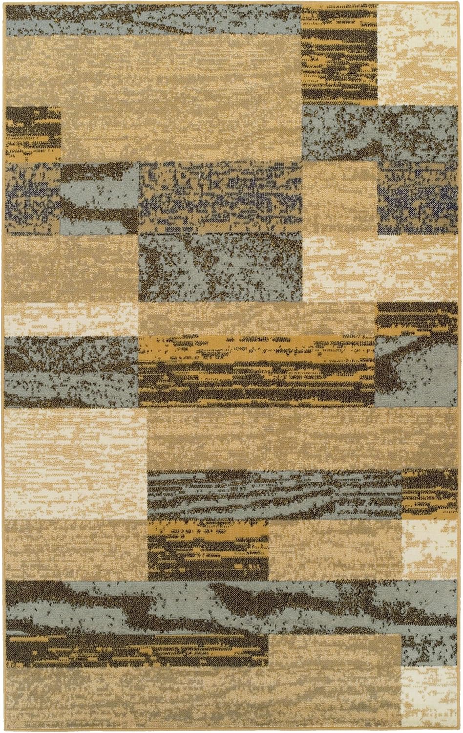 Modern Geometric Patchwork Rug Stain Resistant Non Slip Backing Soft Carpets Machine washable for Bedroom, Office, Living Room, Entryway