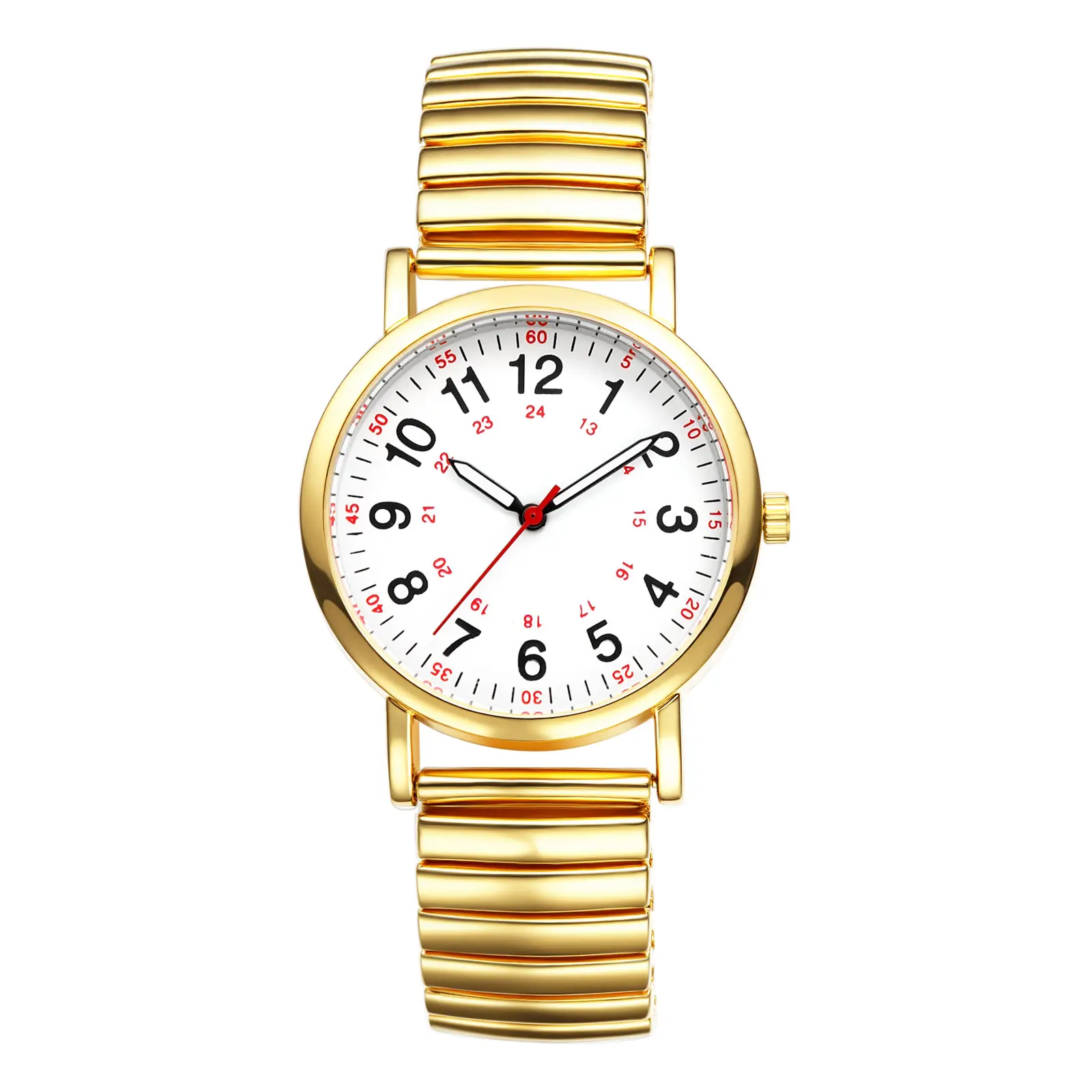 OIDEA Women's Business Casual Watch with a Stainless Steel Elastic Expansion Band - Lightweight Analog Quartz with Large Easy-to-Read Dial, Business Fashion Watches, Elastic Bands, Casual Trendy Wristwatch, Watches For Women