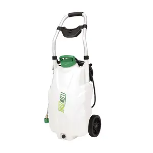 Monsoon 2.5 Variable Pressure 5-Position Battery Rolling Sprayer (9-Gallon)