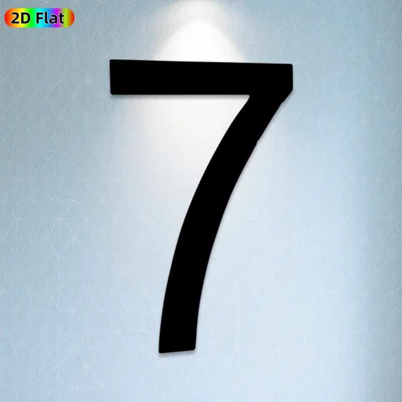1pc Number 7 Metal Wall Art, Minimalist Number 7 Statue Mural, Ideal Gift for New Year, Christmas, Number Decor Enthusiasts, Rust-Resistant Metal Wall Decor Wall Sculptures, Stylish Number-Themed Home Decor