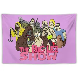 The Big L-ez Show Tapestry Sassy The Sasquatch Banner Posters Wall Art for Bedroom, College Dorm, and Home Decor - Decorative Hanging Flag Poster 40x60 Inch