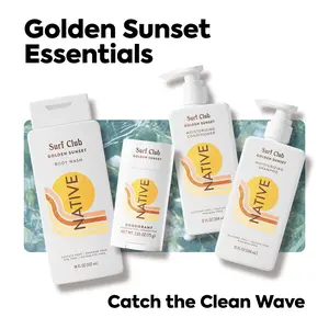 NATIVE Daily Essentials Set – Deodorant, Body Wash, Shampoo & Conditioner
