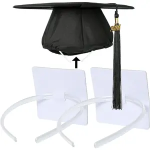 Graduation Cap Headband-Firm Anti-Fall Hair Band for Graduation Cap,Grad Cap Headband Holder Insert Companion